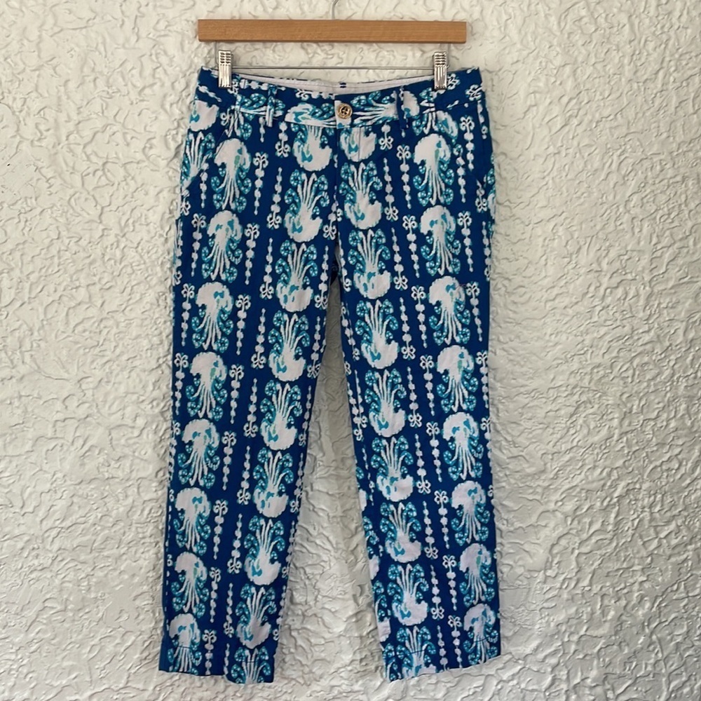 Lilly Pulitzer Cocoanut Walk Crop Pants Size 2 - Picture 2 of 10